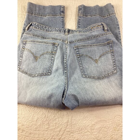 Indigo Palms by Tommy Bahama Capri Pants*Size 12R* Embroidered Back Pockets*EUC - Picture 5 of 12